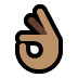 Эмодзи 👌🏽 Windows