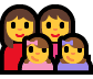 Эмодзи 👩‍👩‍👧‍👧 Windows