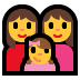Эмодзи 👩‍👩‍👧 Windows