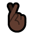 Эмодзи 🤞🏿 Windows