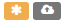 A modified and unsaved status.