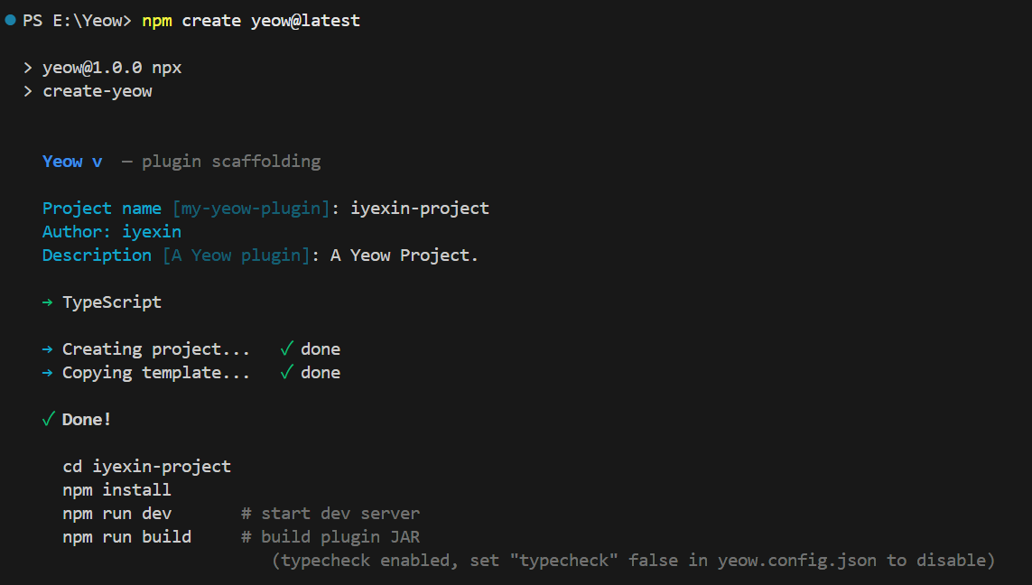 Create Project