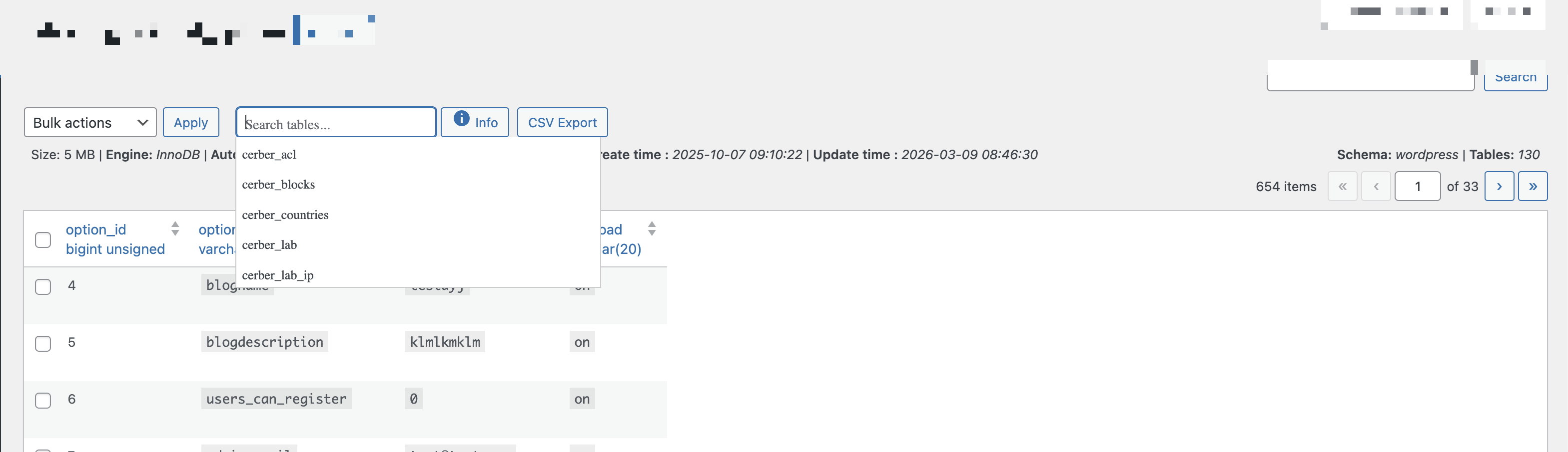 Performance: PageSpeed — Google PageSpeed Insights integration with filmstrip timeline, FCP/LCP/TBT/CLS metrics, and per-page improvement tips.