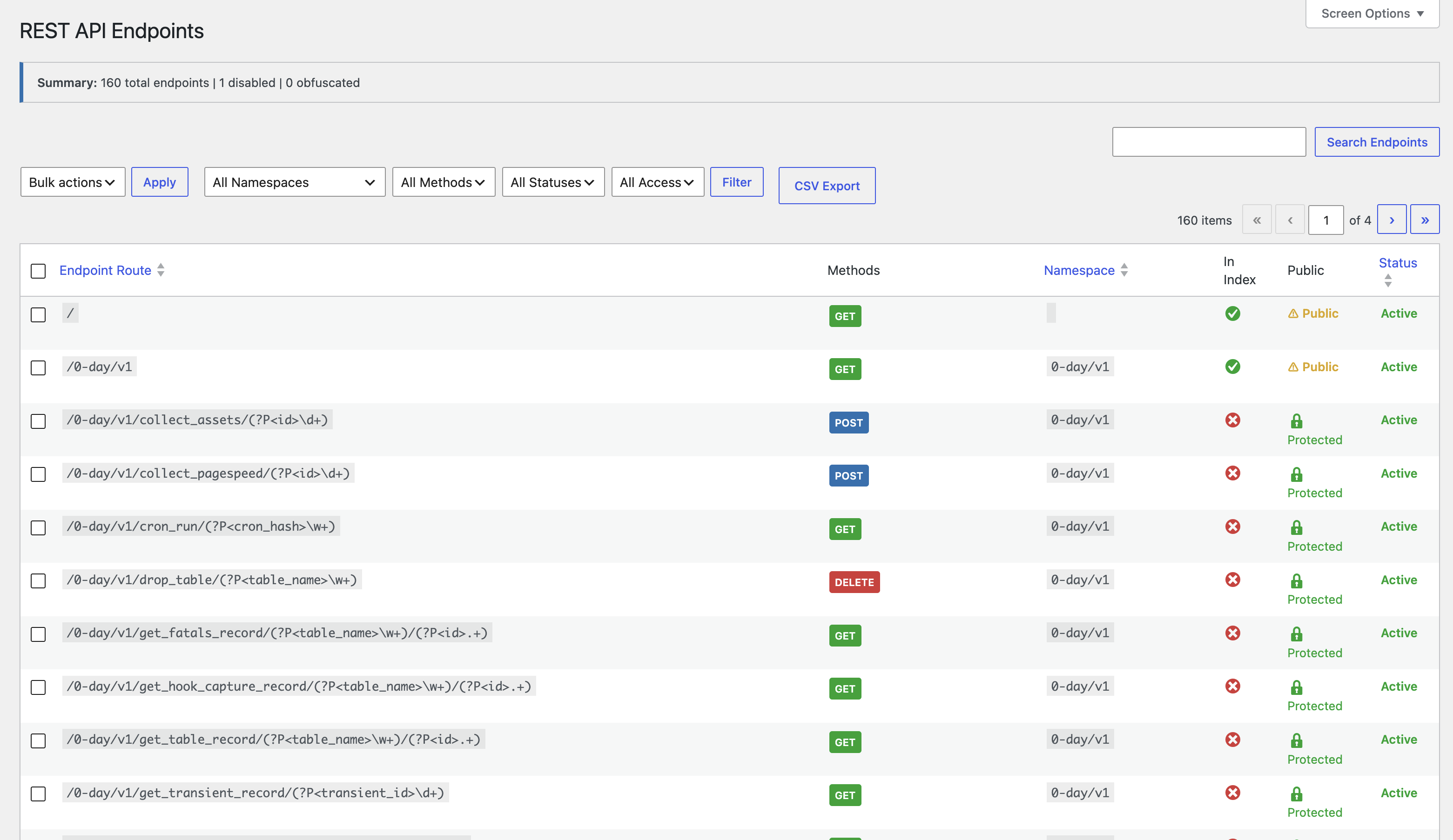 Outgoing Requests Dashboard — analytics overview of all wp_remote_* calls: total count, success rate, top domains, and per-request timing detail.