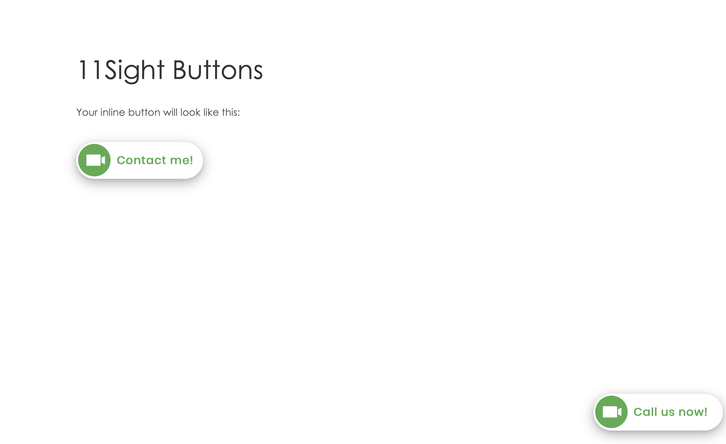 Inline and sticky buttons