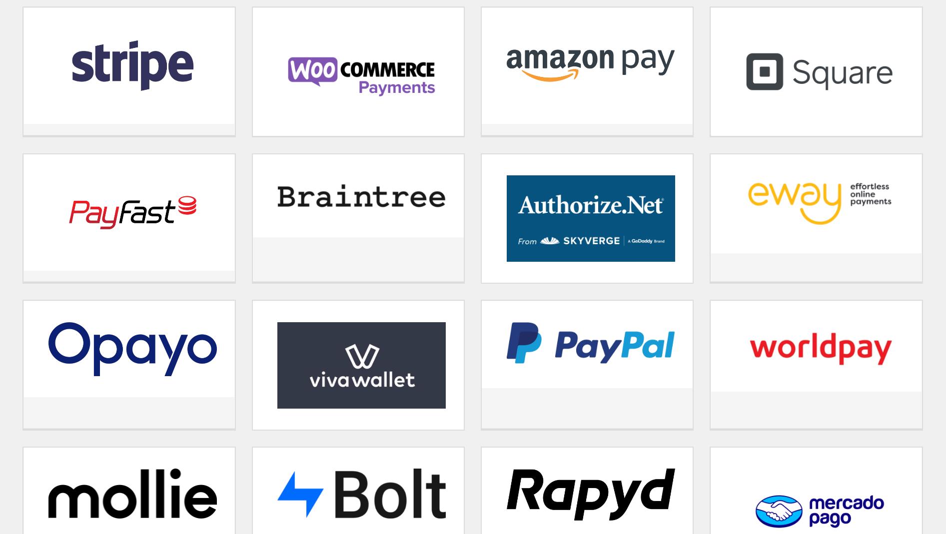 Payment gateways