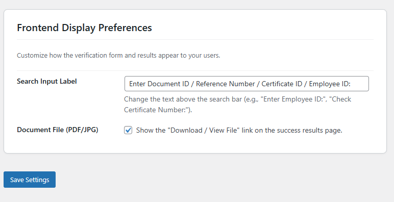 **Quick Start Guide:** Built-in guidance to help you set up your verification system in minutes.