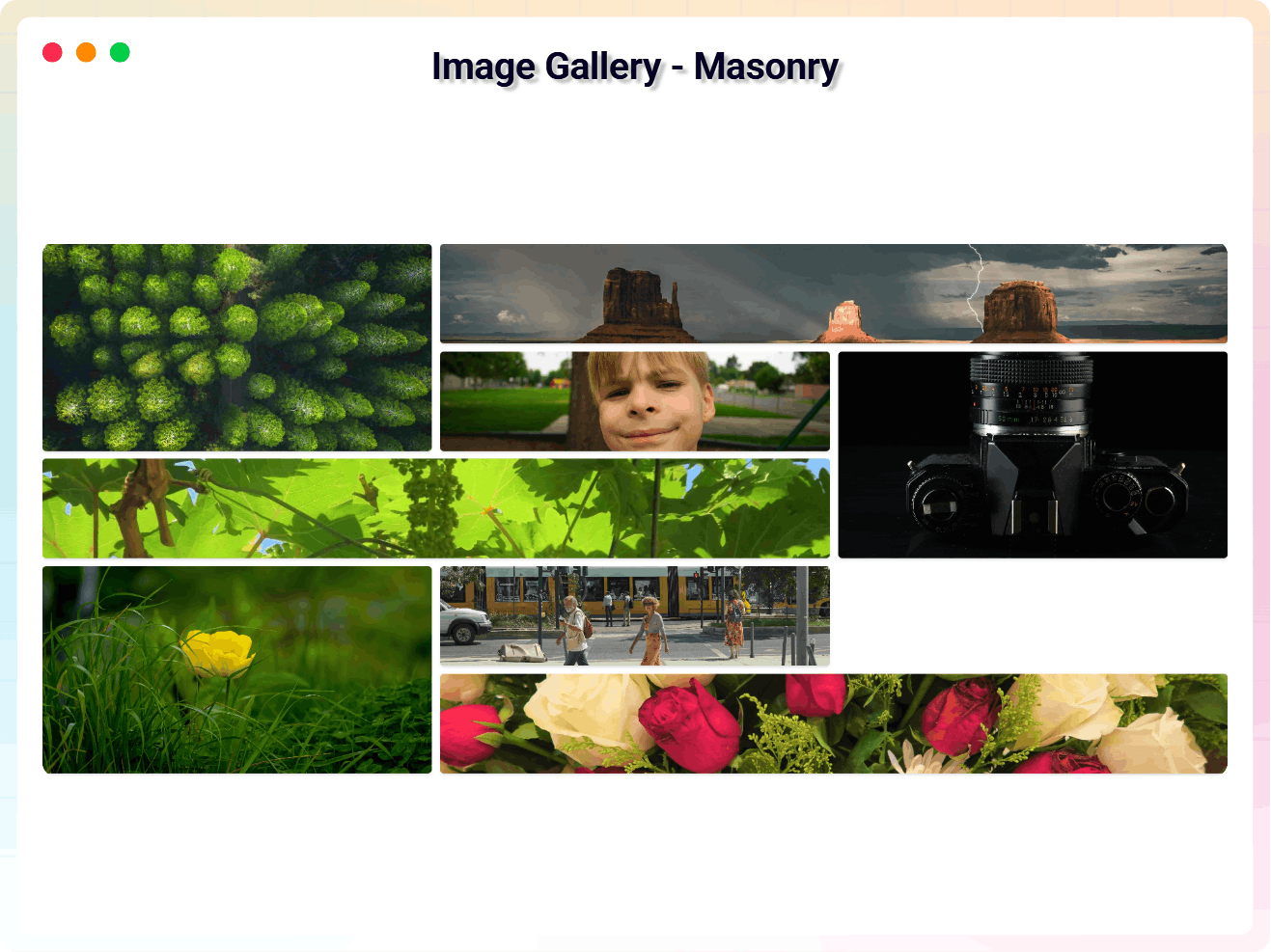Image Gallery - Masonry