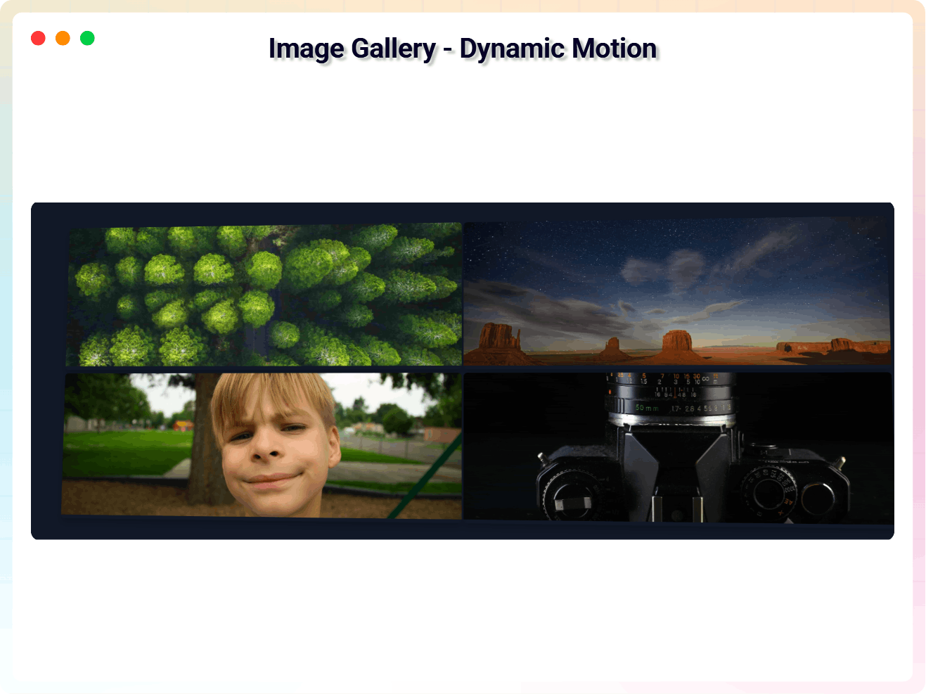 Image Gallery - Dynamic Motion