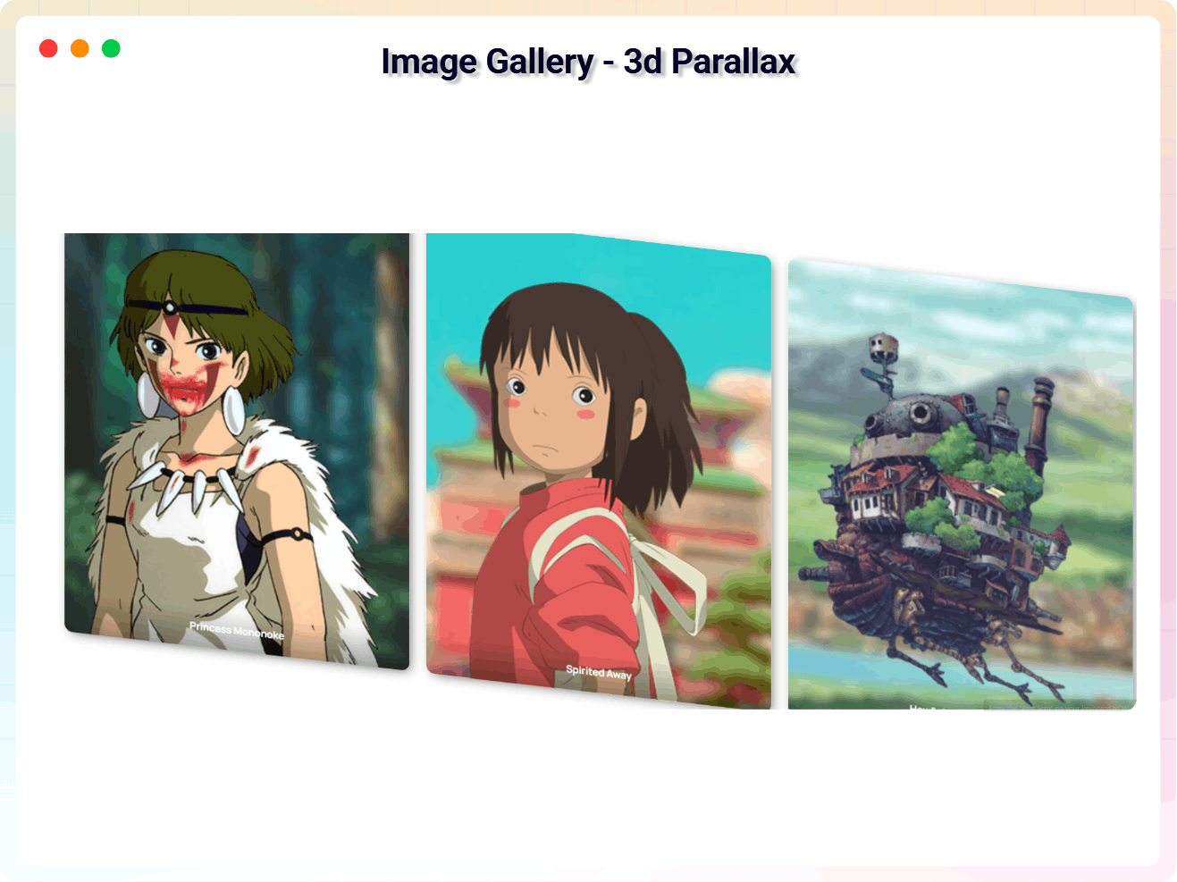 Image Gallery - 3d Parallax