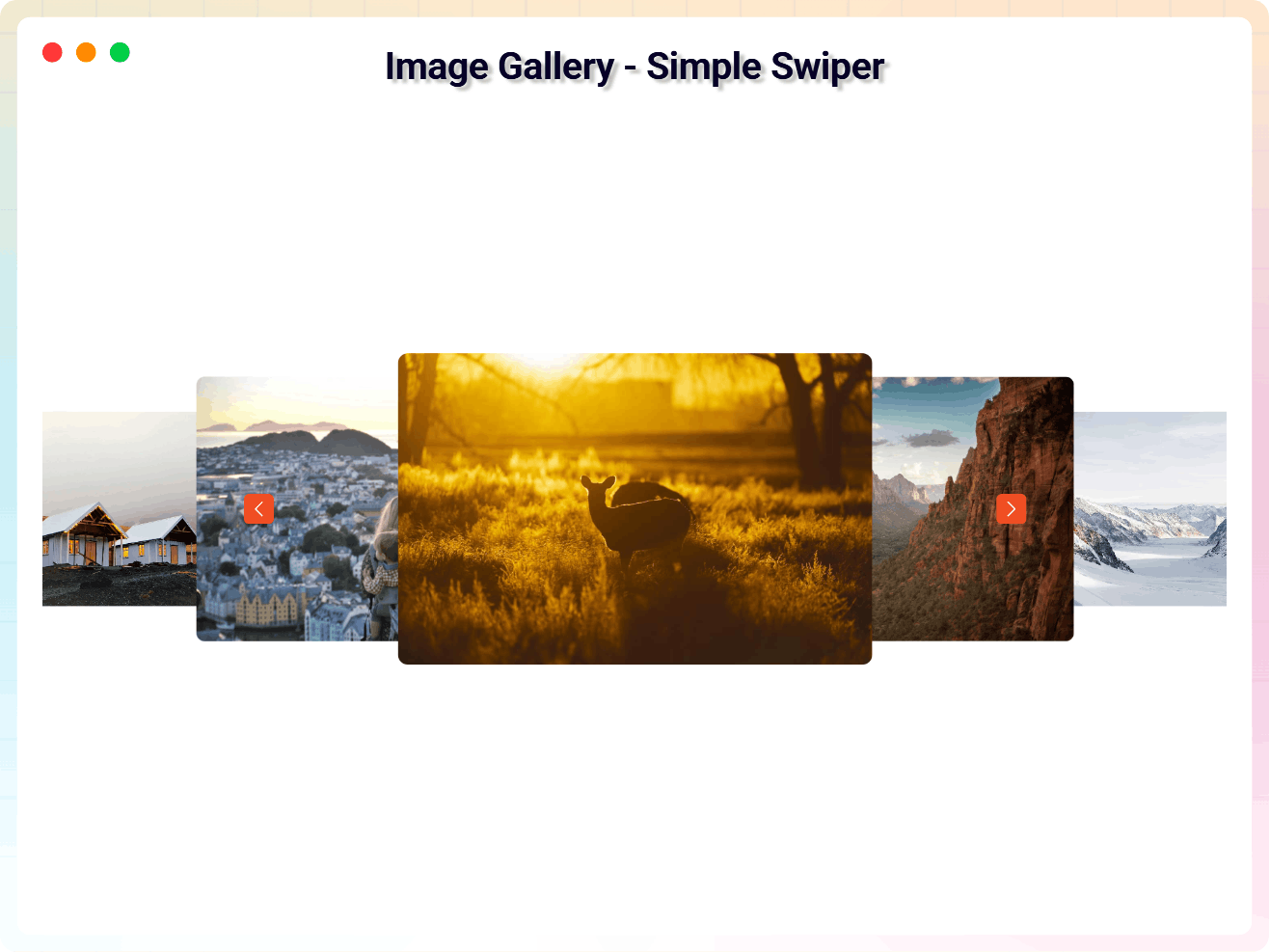Image Gallery - Simple Swiper