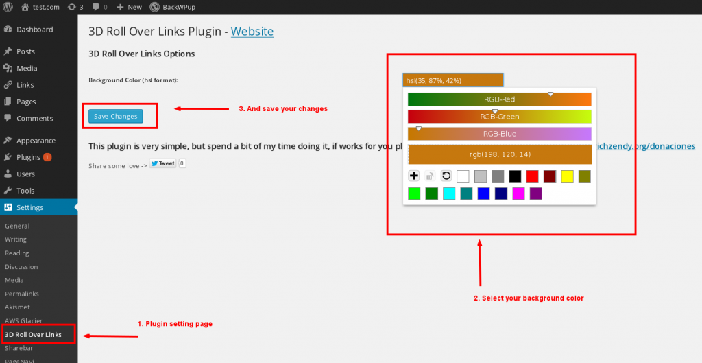 The frontend
