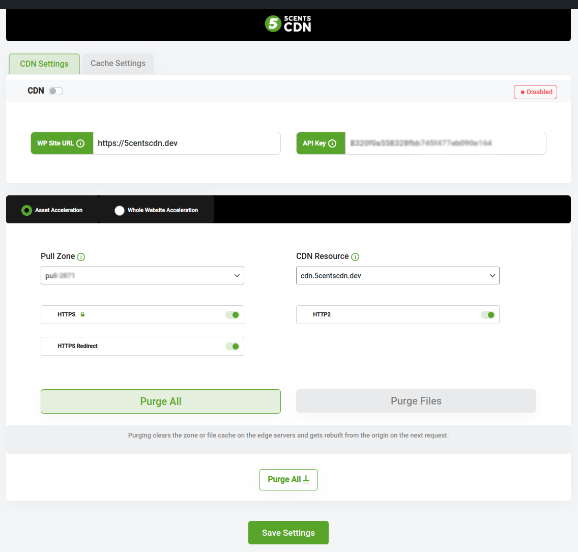 Asset Acceleration: API & SSL Configuration