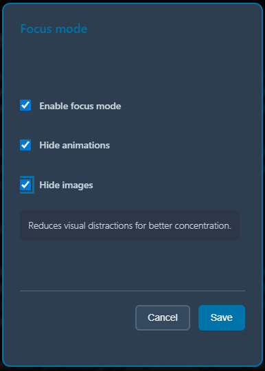 Keyboard navigation and focus indicators