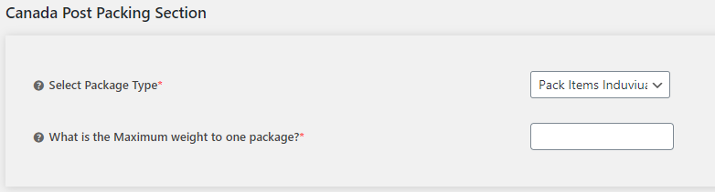 Configuration - Canada Post Shipping Label.