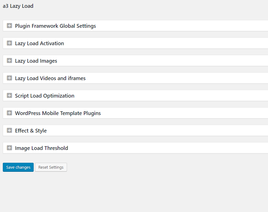 a3 lazy Load Dashboard