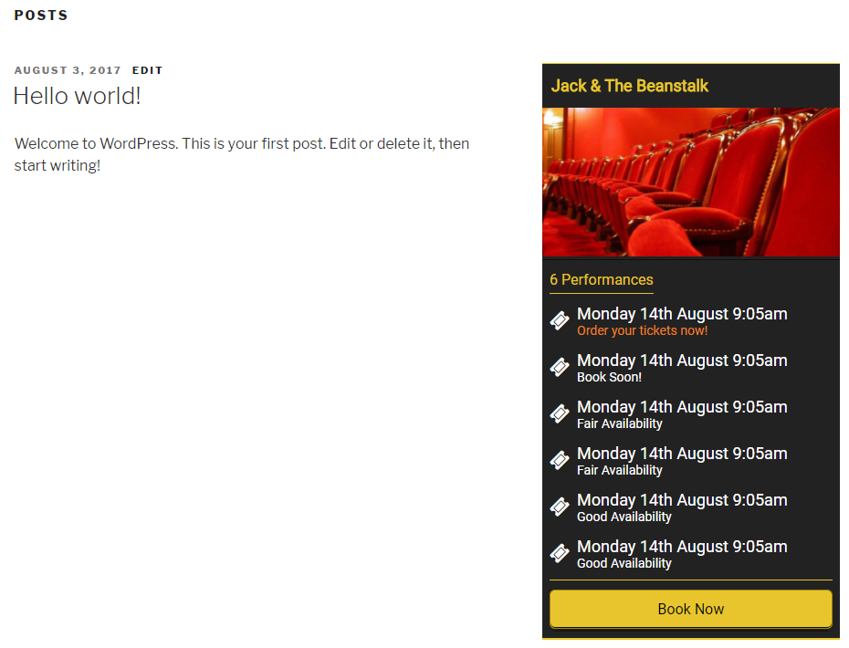The bookings widget - Supports full custom css, Allowing you to seamlessly blend the widget into your own site