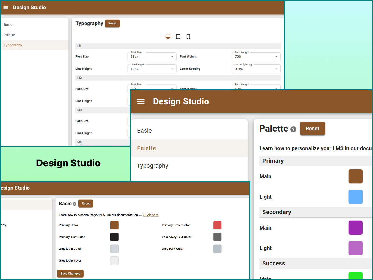 Curriculum Builder with Drag and Drop Sorting for easy management