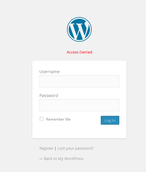 screenshot - block login from