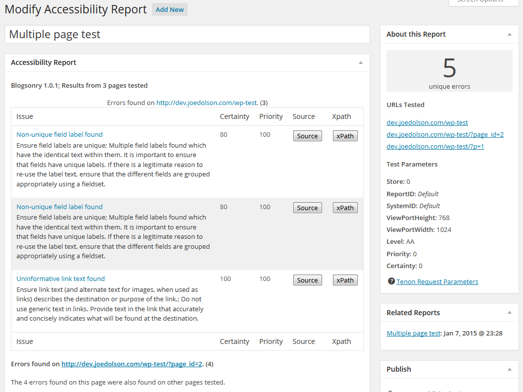 Accessibility Report