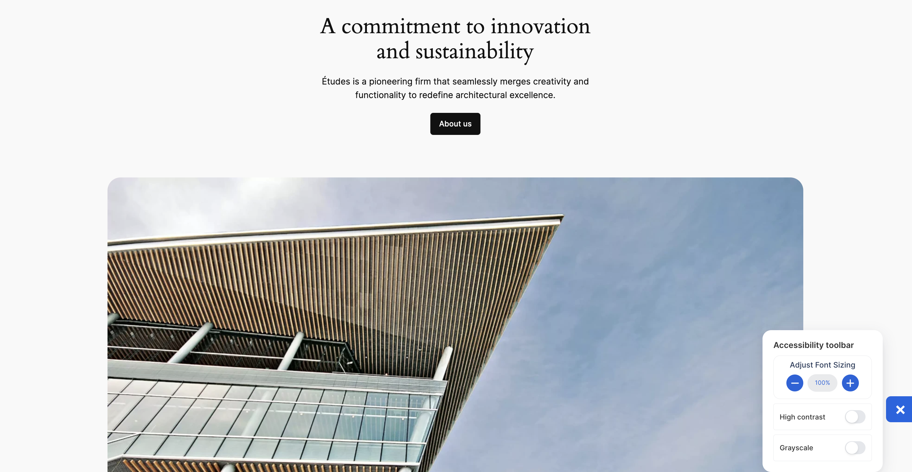 Accessibility Toolbar for WordPress website front-end