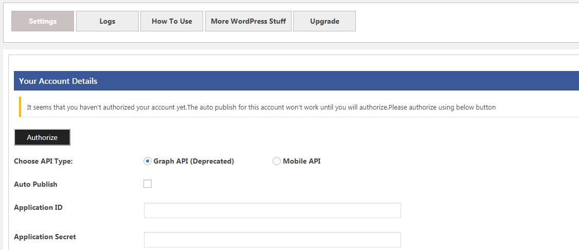 Backend Plugin Settings Section - Graph API