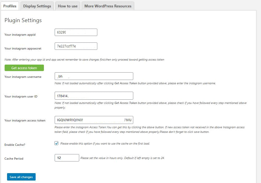 Backend Settings Section