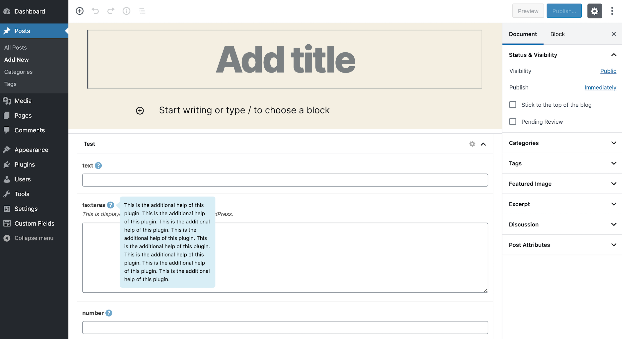 Examples of the icon option
