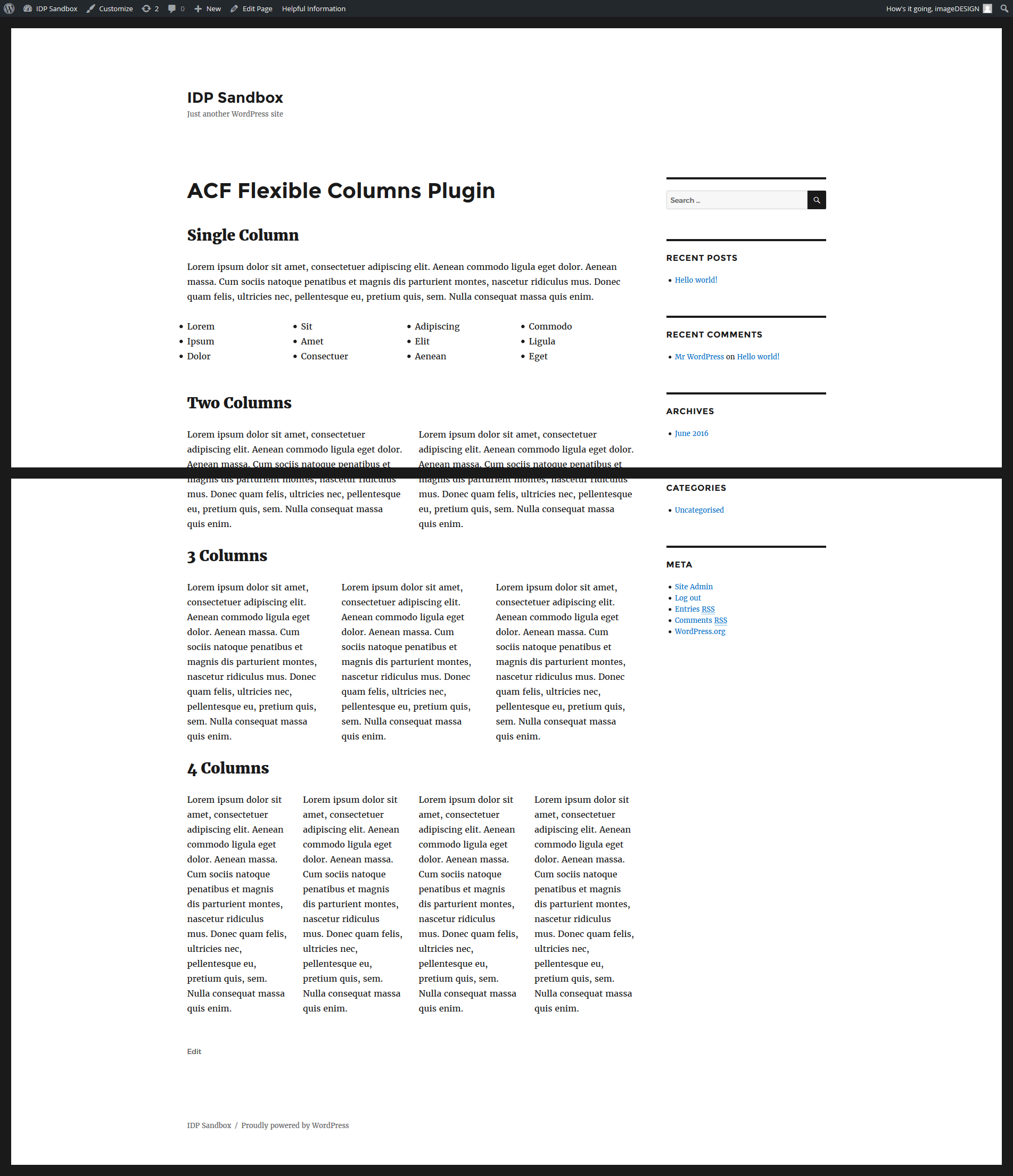 Row & Column Editors