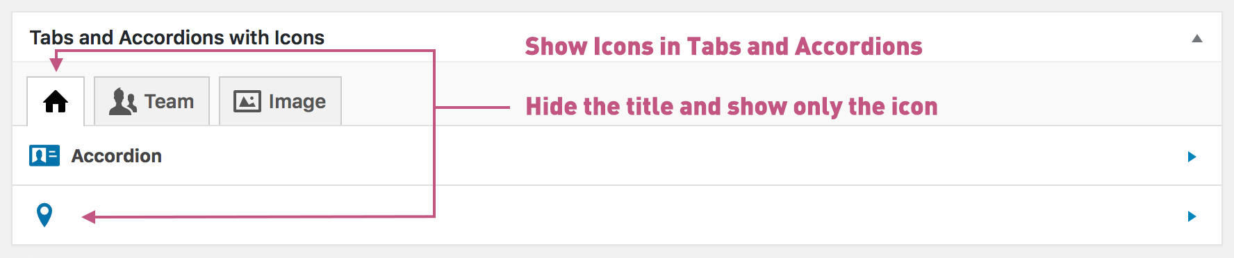 The ACF Tab & Accordion Title Icons on edit screen