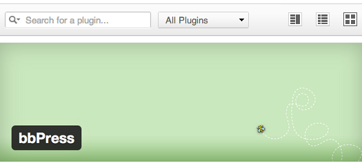 Crop of part of the "Supported Plugins" admin screen