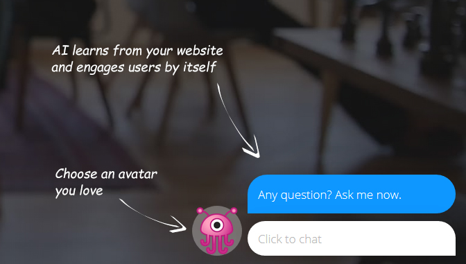 Chat widget of mordern style