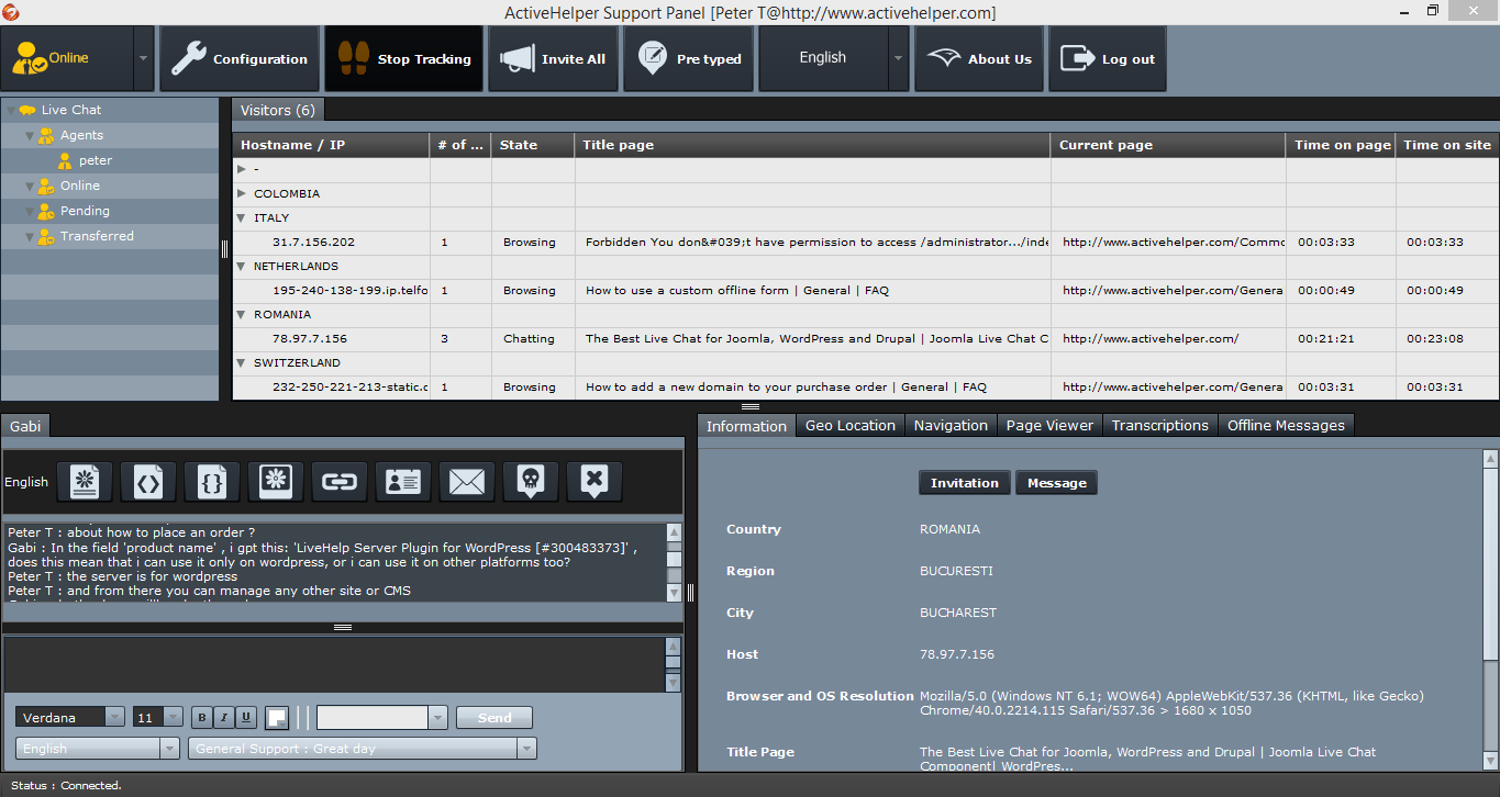 Support Panel Desktop App