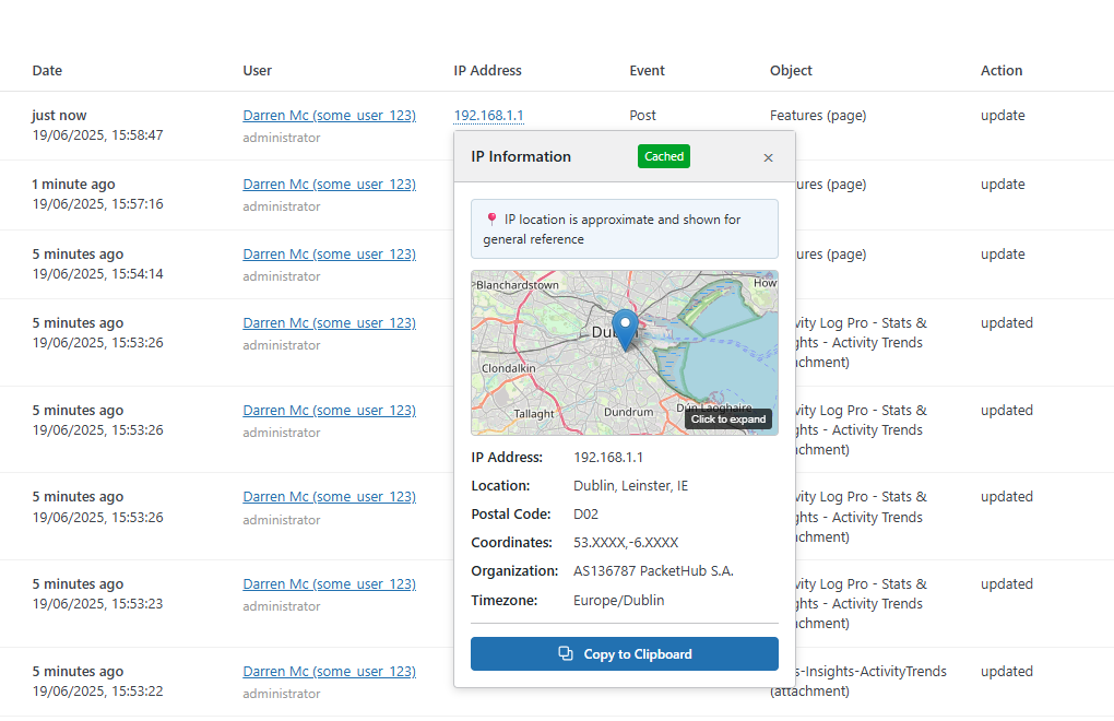**IP Address Location Mapping** - Transforms raw IP addresses into geographical intelligence screenshot-4.png