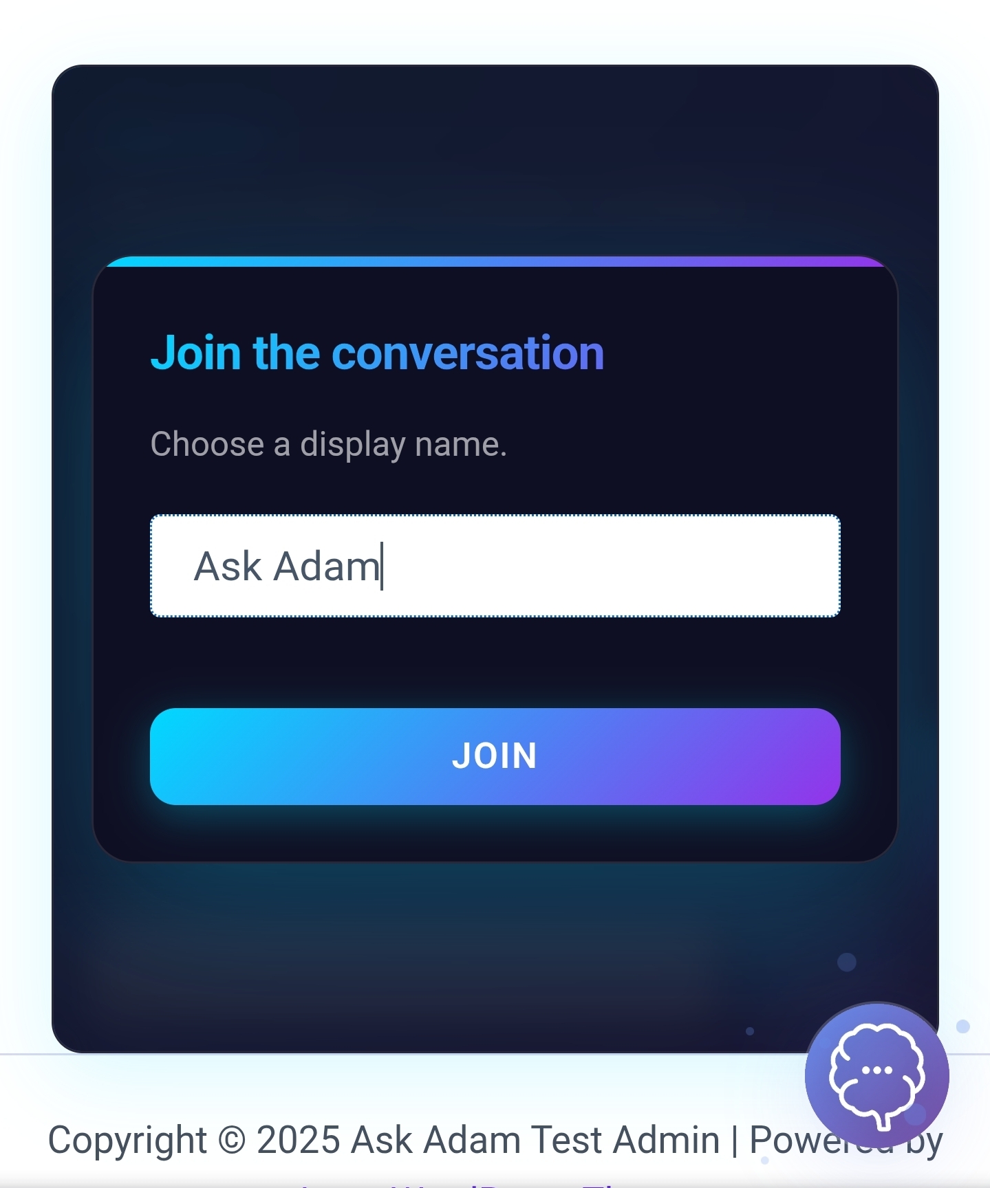 AdamBox settings panel in WordPress admin