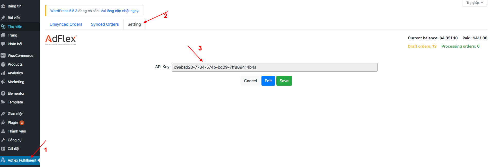 Config API KEY