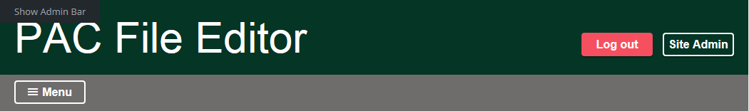 The minimised Admin Bar Button, shown when the WordPress admin bar is hidden.