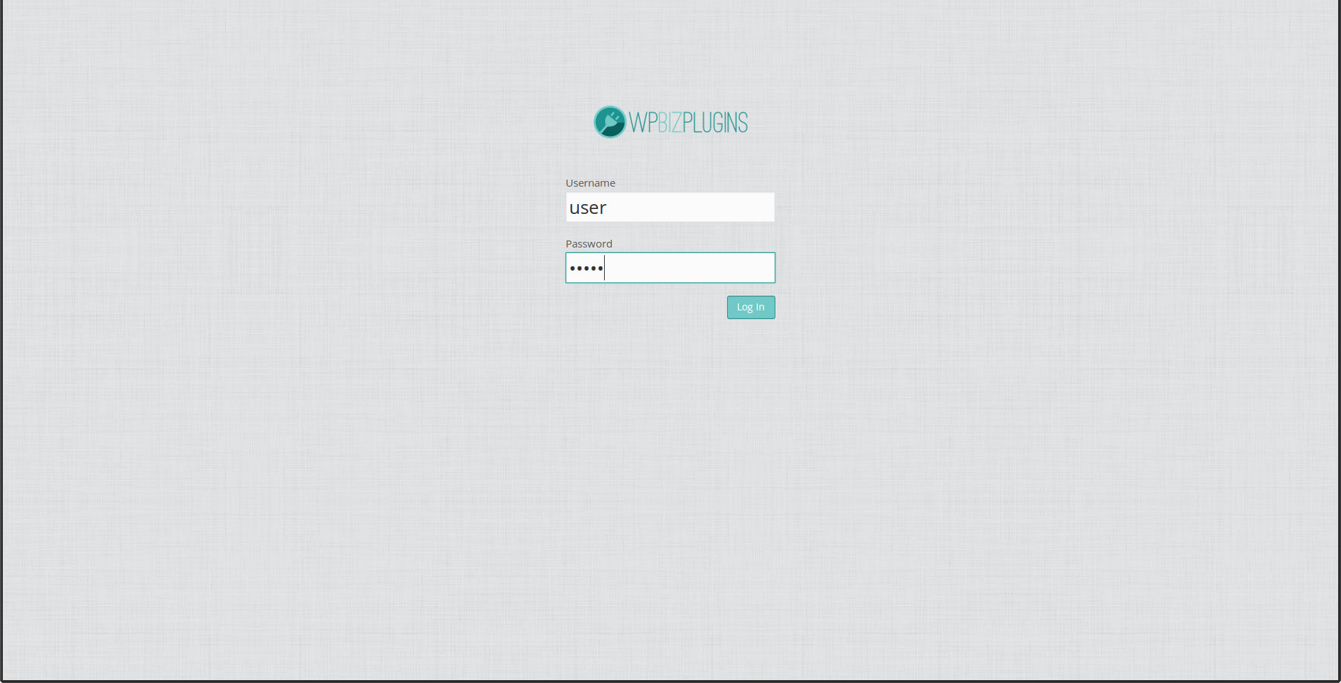 The login screen, also quickly branded using this plugin. The plugin lets you set a bunch of options and settings for the look of the login screen.