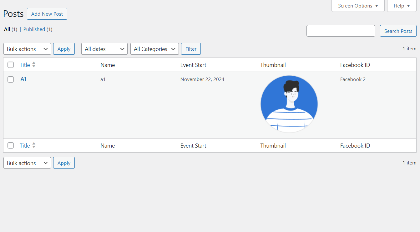 Admin Column - List pages.
