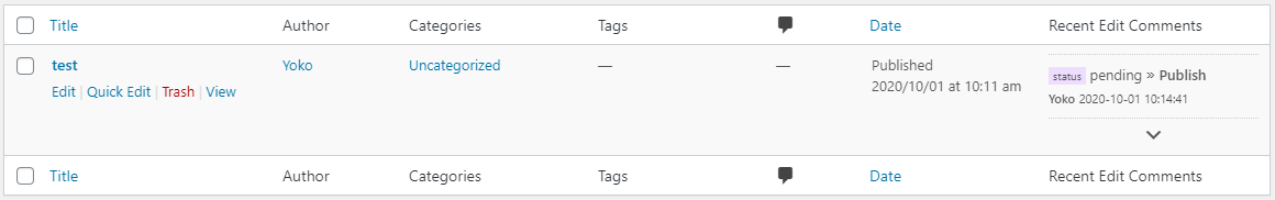 Display comment timeline on the post list screen.