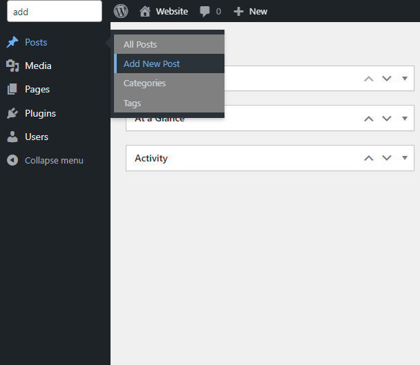 All matches for the substring "add".