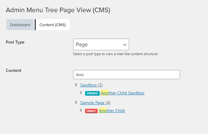 Searching for a post type