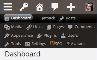 **WordPress Toolbar in Mobile Mode - Ozh' Admin Drop Down Menu Fully Wrapped - Both Fixed**