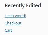 Recently edited list