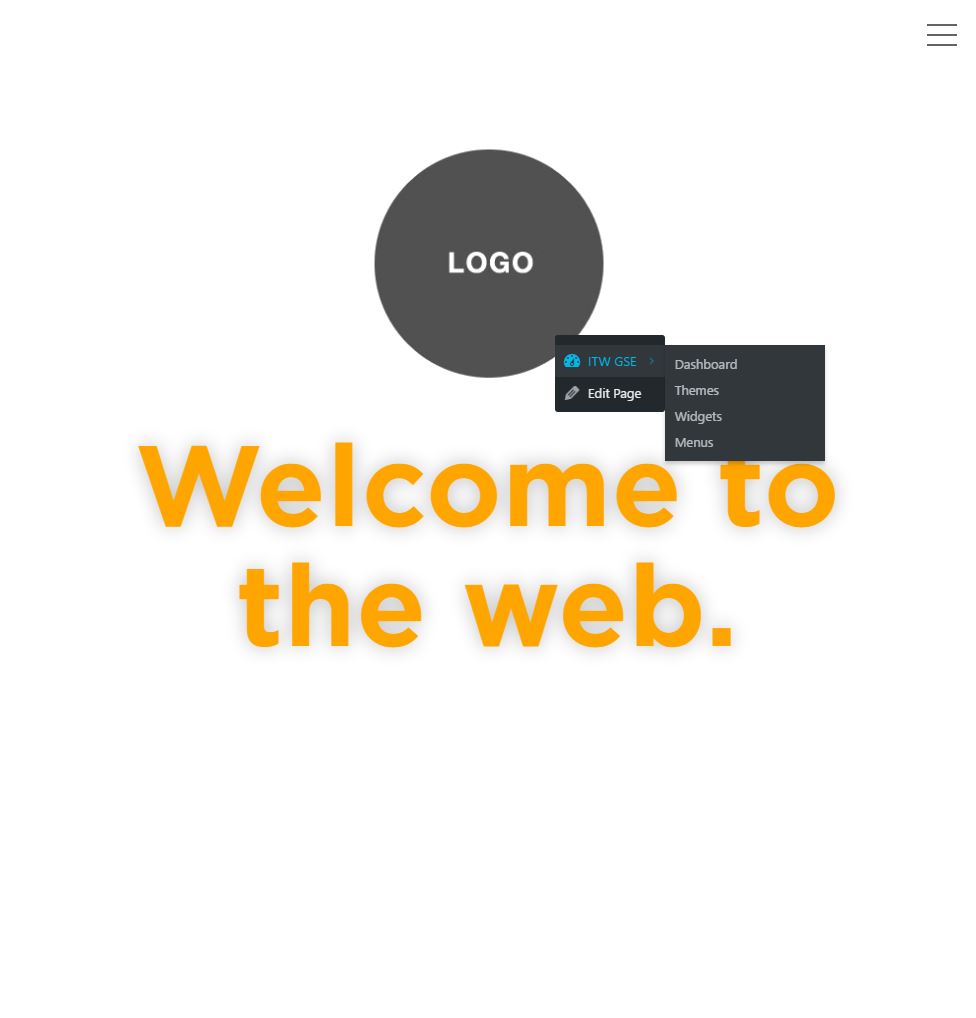 At the frontend right click the element(s) that you have put in the Settings