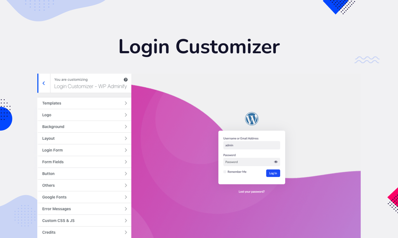Login Customizer by Loginfy Addon