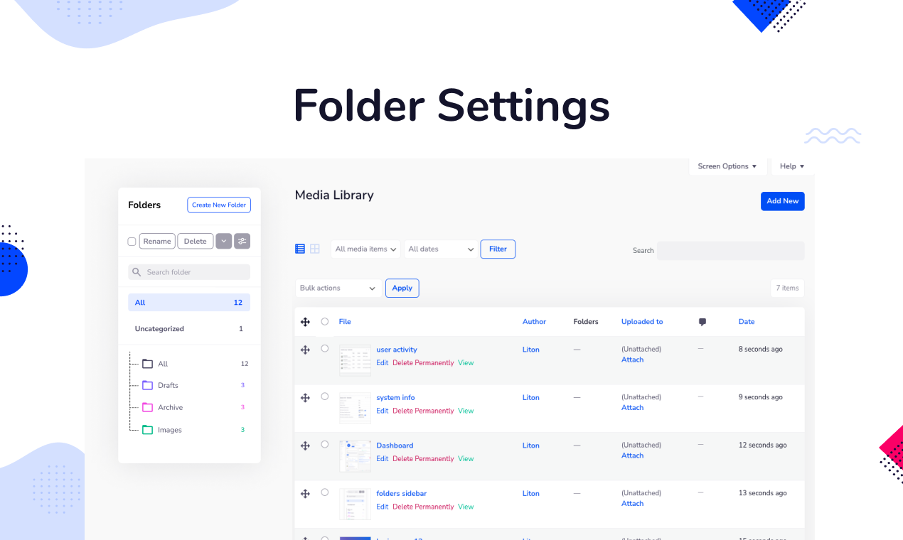 Media folder library