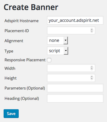 Add a banner