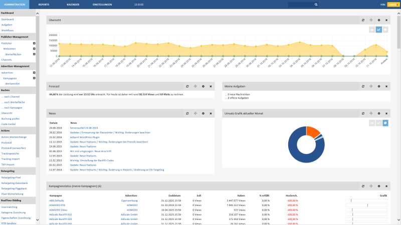 Adspirit Adserver backend example #1