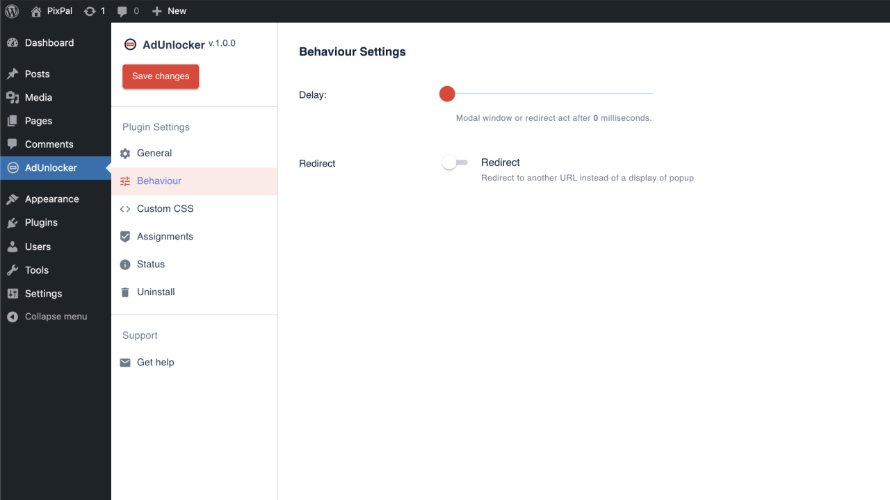 Plugin Behaviour